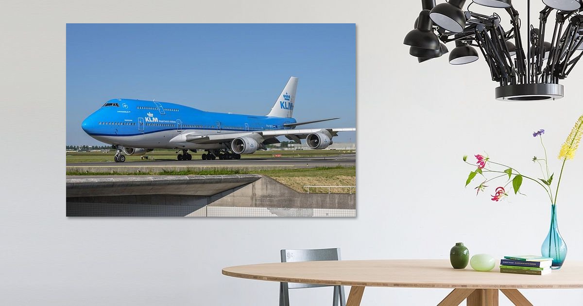 KLM Boeing 747-400M combi, the PH-BFV, painted in its most recent